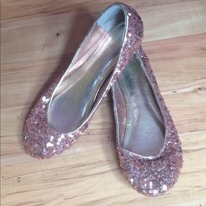 Bakers Rose Gold Sequin Flats